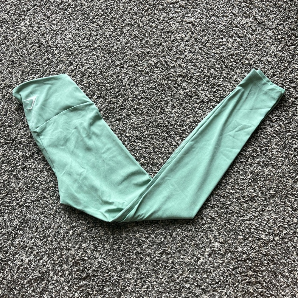 Gymshark Mint Green Leggings/Track Pants – Women's XS – Lightweight & Breathable - Picture 1 of 6